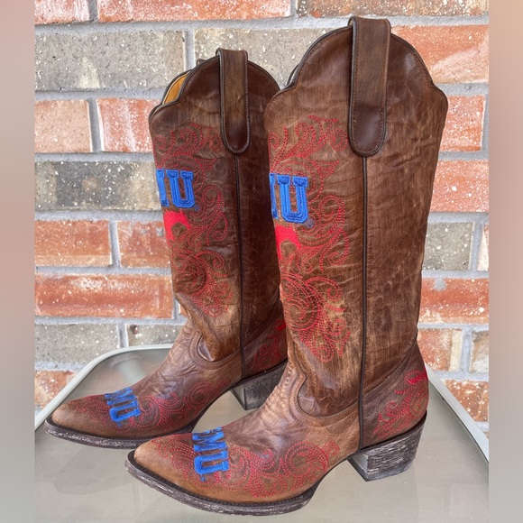 SMU Mustangs Gameday Cowboy Boots - Picture 4 of 9